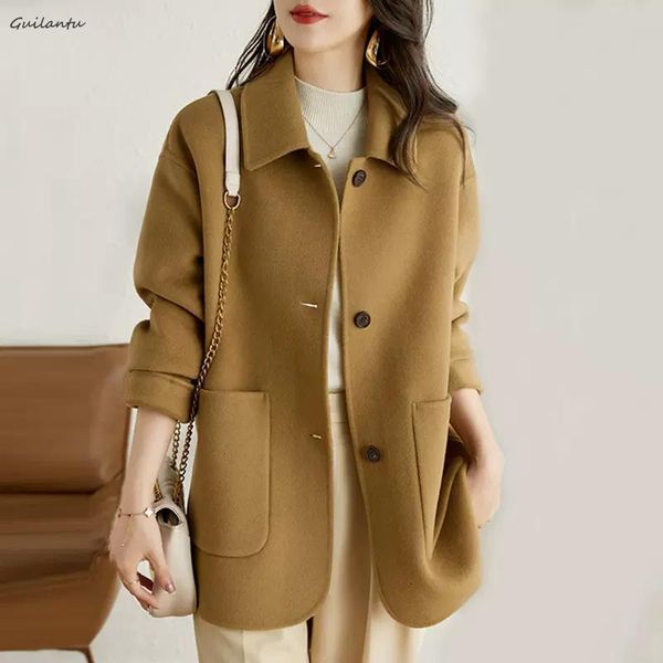 women's wool blends women's woolen coat autumn and winter korean black simple woolen jacket overcoat single breasted wool blend ou
women's wool blends women's woolen coat autumn and winter korean black simple woolen jacket overcoat single breasted wool blend ou