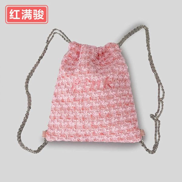 new xiaoxiangfeng woolen chain backpack for women's small crowd drawstring embroidery letter single shoulder bag small fresh handbag 23
new xiaoxiangfeng woolen chain backpack for women's small crowd drawstring embroidery letter single shoulder bag small fresh handbag 23