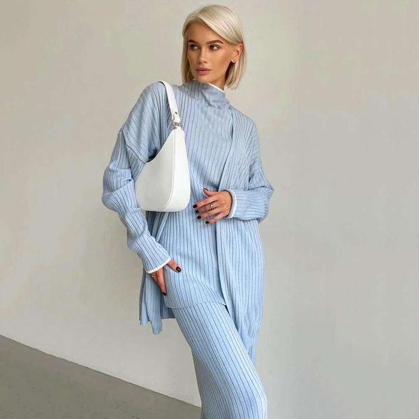 womens selling three piece set sweaters pure color fashion sweater cardigan, White;black
womens selling three piece set sweaters pure color fashion sweater cardigan, White;black