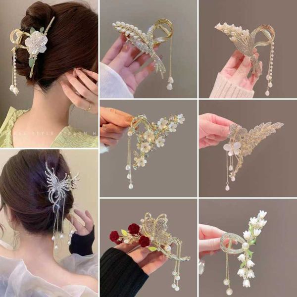 tassel curling hair clip hair accessory head antique style hair clip children's summer flower shark clip, Slivery;white
tassel curling hair clip hair accessory head antique style hair clip children's summer flower shark clip, Slivery;white