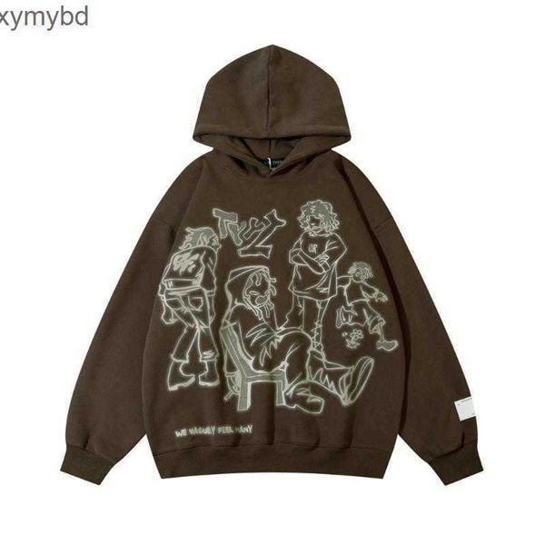 men's hoodies line figure printed hoodie high street trendy brand loose comfortable casual couple pullover autumn and winter streetwear, Black
men's hoodies line figure printed hoodie high street trendy brand loose comfortable casual couple pullover autumn and winter streetwear, Black