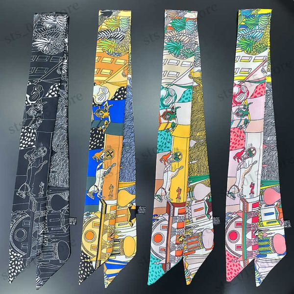 scarves designer silk skinny scarf for hair women neck kerchief foulard female bag handle ribbon ties luxury brand hat scarves 2023 t230425, Blue;gray
scarves designer silk skinny scarf for hair women neck kerchief foulard female bag handle ribbon ties luxury brand hat scarves 2023 t230425, Blue;gray