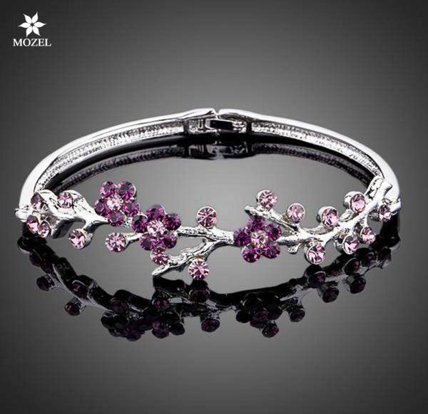 wholesale mozel jewelry rovski elements the purple plum blossom platinum plated stellux austrian crystal bangle bracelet tb00095055625, Black
wholesale mozel jewelry rovski elements the purple plum blossom platinum plated stellux austrian crystal bangle bracelet tb00095055625, Black
