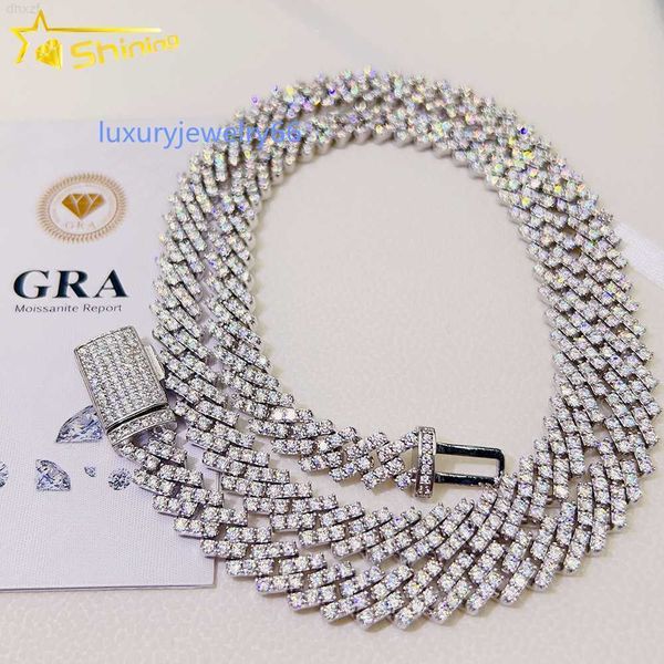 hip hop jewelry 13mm cuban chain necklace gold plated iced out d moissanite diamond cuban link, Silver
hip hop jewelry 13mm cuban chain necklace gold plated iced out d moissanite diamond cuban link, Silver