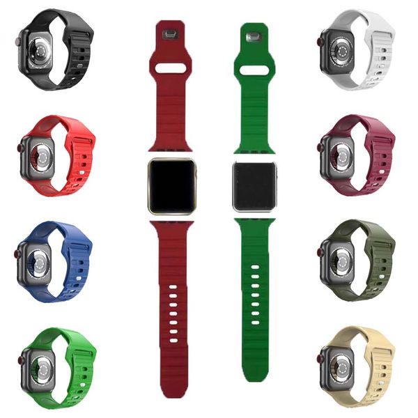 fashion men designer watch band smart straps for apple watch band ultra 38mm 40mm 41mm 42mm 44mm 45mm iwatch band series 8 9 4 5 6 silicone
fashion men designer watch band smart straps for apple watch band ultra 38mm 40mm 41mm 42mm 44mm 45mm iwatch band series 8 9 4 5 6 silicone