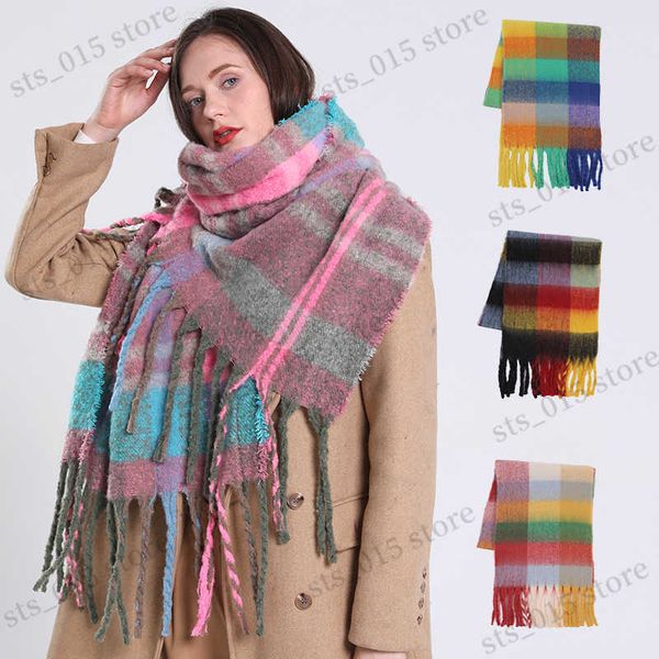 scarves new women luxury cashmere plaid scarf shawls winter long thicken warm pashmina scarves 60 color lady big tassel hairy blanket t23042, Blue;gray
scarves new women luxury cashmere plaid scarf shawls winter long thicken warm pashmina scarves 60 color lady big tassel hairy blanket t23042, Blue;gray