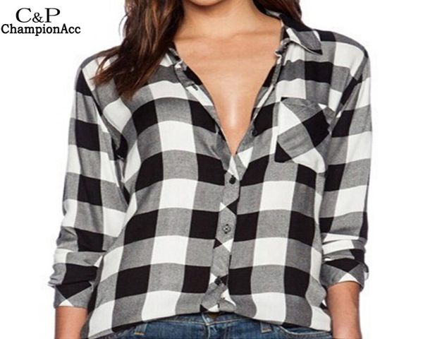 fashion casual plaid shirt women loose long blouse check shirt leisure black and white women casual blusas spring autumn 63d9721317
fashion casual plaid shirt women loose long blouse check shirt leisure black and white women casual blusas spring autumn 63d9721317