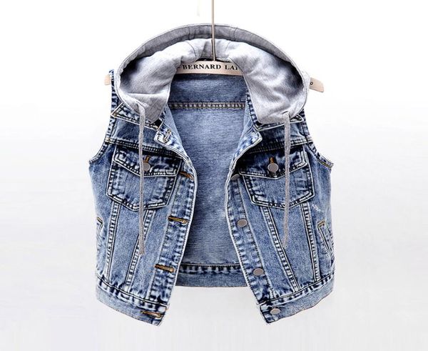 plus 5xl spring summer denim waistcoat big size slim hooded jeans vest sleeveless jacket women short coat mujer9343828, Black;white
plus 5xl spring summer denim waistcoat big size slim hooded jeans vest sleeveless jacket women short coat mujer9343828, Black;white