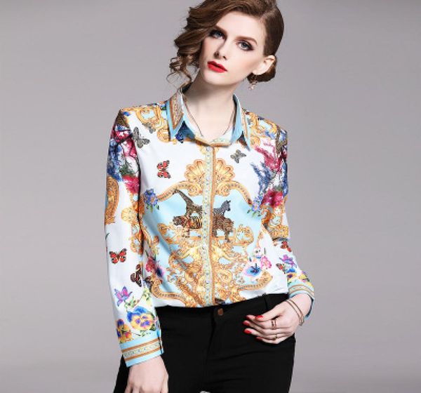 2019 fashionable women039s blouses and shirtsbeauty printed shirts of ladylong sleeve lapel neck body sliming lap 6211809, White
2019 fashionable women039s blouses and shirtsbeauty printed shirts of ladylong sleeve lapel neck body sliming lap 6211809, White