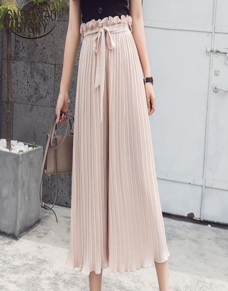 2019 summer casual loose women pants fashion pleated trousers women chiffon high waist wide leg pants tie waist pants 0412 406957666, Black;white
2019 summer casual loose women pants fashion pleated trousers women chiffon high waist wide leg pants tie waist pants 0412 406957666, Black;white