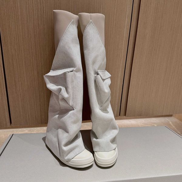 sheepskin edition~canvas goddess pocket boots genuine leather thick bottom trousers tube knee length high sleeve knight long 230830, Black
sheepskin edition~canvas goddess pocket boots genuine leather thick bottom trousers tube knee length high sleeve knight long 230830, Black