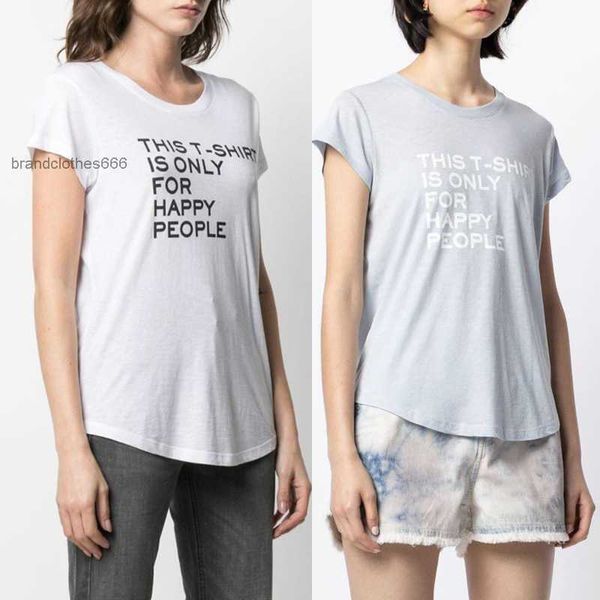 zadig voltaire 23ss designer t shirt zv letter women's t-shirts hem arc letter printing round neck pure cotton slim short sleeve t-shir, White
zadig voltaire 23ss designer t shirt zv letter women's t-shirts hem arc letter printing round neck pure cotton slim short sleeve t-shir, White