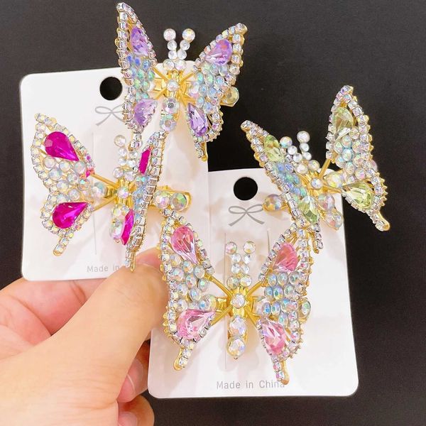 dynamic diamond butterfly hair clip children's hair clip 3d cute headwear clip with broken hair clip on the side, Slivery;white
dynamic diamond butterfly hair clip children's hair clip 3d cute headwear clip with broken hair clip on the side, Slivery;white