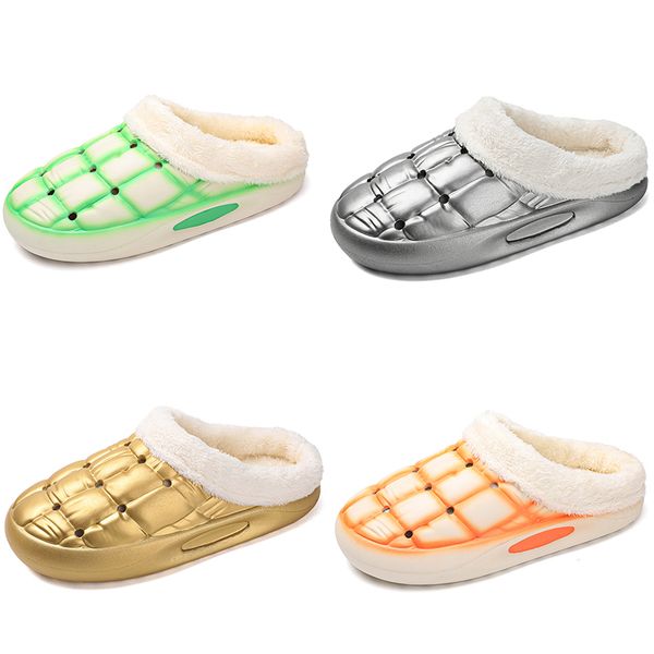 2023 fleece thickened warm home cotton slippers men woman golden silver green black orange fashion trend couple color 5
2023 fleece thickened warm home cotton slippers men woman golden silver green black orange fashion trend couple color 5