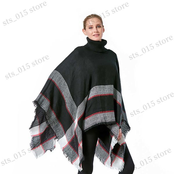 shawls women spring autumn shawl lady knitted wrap plaid pullover cloak loose turtleneck sweater fall poncho wholesale drop shipping t230901, Blue;gray
shawls women spring autumn shawl lady knitted wrap plaid pullover cloak loose turtleneck sweater fall poncho wholesale drop shipping t230901, Blue;gray