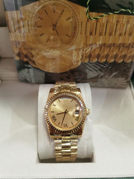 with original box high-quality watch 41mm 18k yellow gold movement automatic mens gd bracelet men's watches 2813, Slivery;brown
with original box high-quality watch 41mm 18k yellow gold movement automatic mens gd bracelet men's watches 2813, Slivery;brown