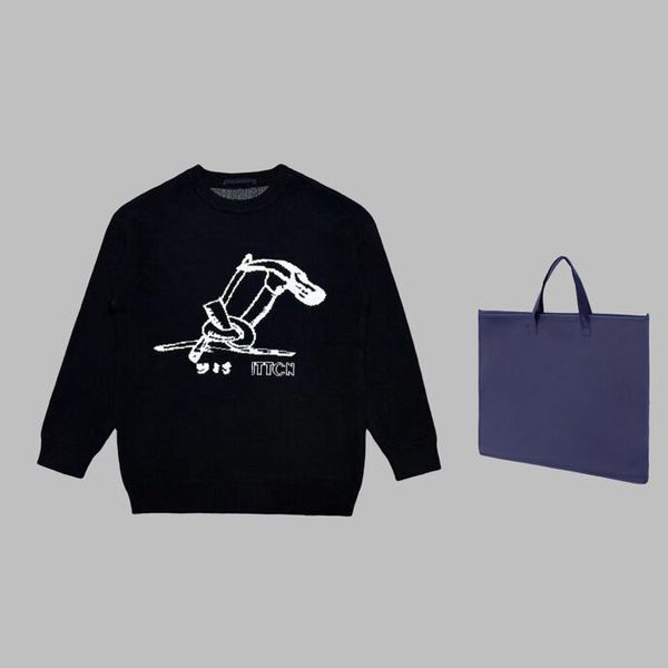 2023 autumn and winter pullover long-sleeved fashion sweater for men and women the same classic black and white sweater v207, Black;brown
2023 autumn and winter pullover long-sleeved fashion sweater for men and women the same classic black and white sweater v207, Black;brown