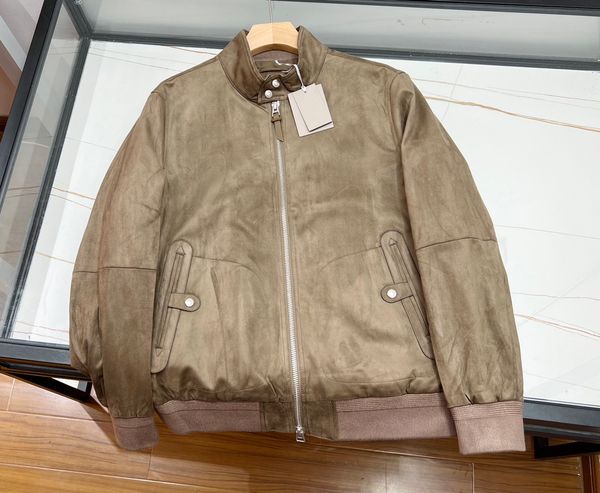 autumn and winter r jackets suede asian size stand collar jackets luxury mens jackets, Black;brown
autumn and winter r jackets suede asian size stand collar jackets luxury mens jackets, Black;brown