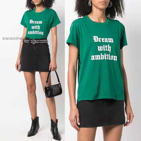 zadig voltaire 23ss designer t shirt women's t-shirts summer new women's zv letter print green round neck cotton short sleeve t-sh, White
zadig voltaire 23ss designer t shirt women's t-shirts summer new women's zv letter print green round neck cotton short sleeve t-sh, White