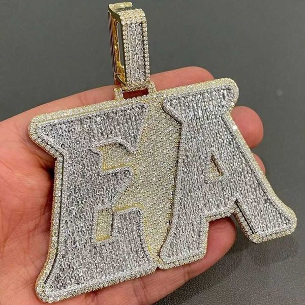 hiphop jewelry custom iced out vvs moissanite diamond pendant 925 sterling silver name pendant with chain
hiphop jewelry custom iced out vvs moissanite diamond pendant 925 sterling silver name pendant with chain