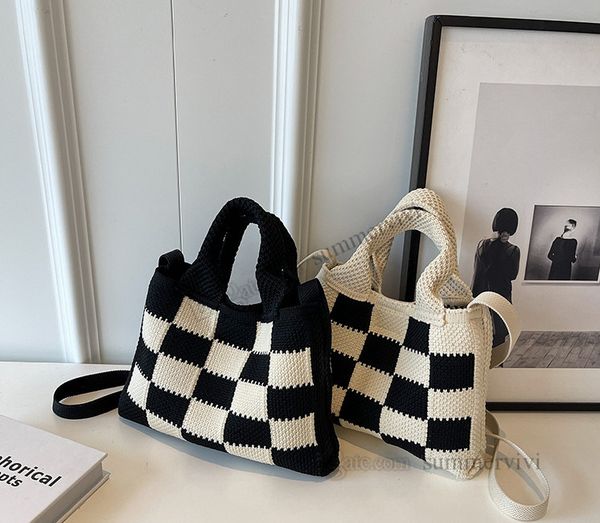 children checkerboard knitted handbags fashion girls patchwork color plaid tote bag kids single shoulder bags z3735, Black
children checkerboard knitted handbags fashion girls patchwork color plaid tote bag kids single shoulder bags z3735, Black