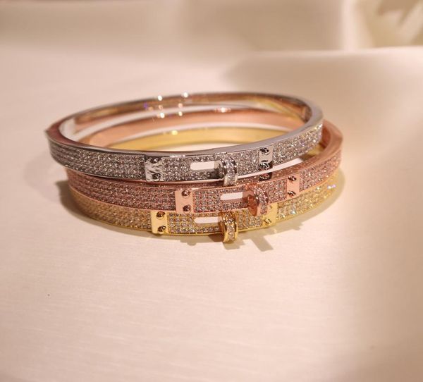 popular brand s925 silver plated belt bracelet zircon inlay simple 18k design elegant style fashion luxury temperament women0391662831, Black 
popular brand s925 silver plated belt bracelet zircon inlay simple 18k design elegant style fashion luxury temperament women0391662831, Black