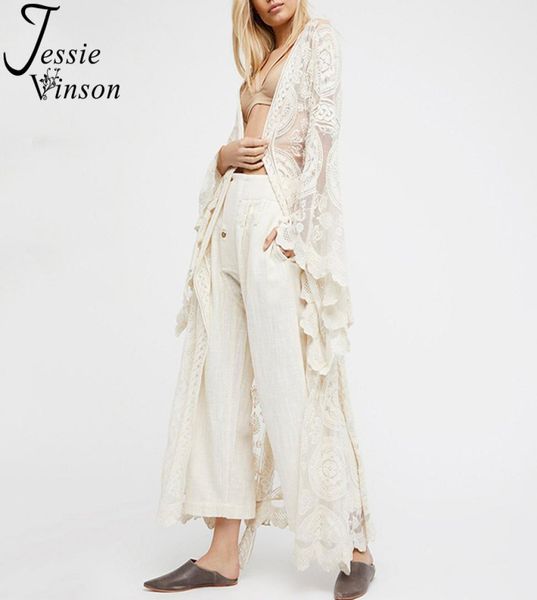 jessie vinson fashion women plus size long sleeve perspective lace long cardigan kimono beach swimsuit cover up white overall4828611
jessie vinson fashion women plus size long sleeve perspective lace long cardigan kimono beach swimsuit cover up white overall4828611