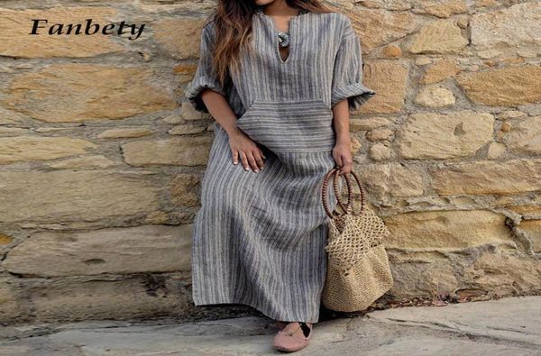 women fanbety vintage cotton linen pocket dress summer v neck kaftan long sleeve striped dress elegant long maxi boho dress5423025, Black;gray
women fanbety vintage cotton linen pocket dress summer v neck kaftan long sleeve striped dress elegant long maxi boho dress5423025, Black;gray