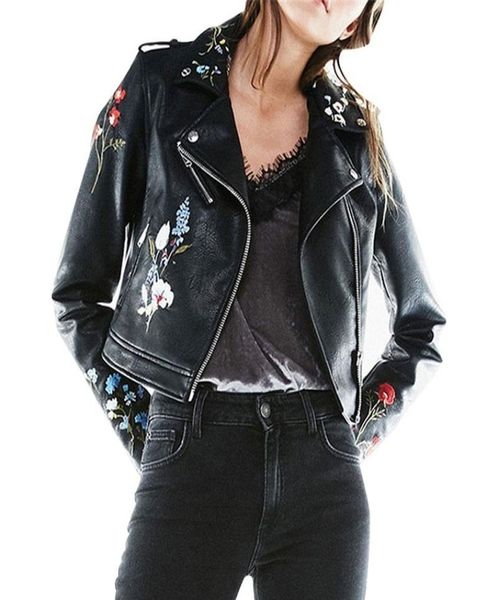 spring flowers embroidery leather jacket women moto basic coat punk faux jacket jaquetas couro casaco chaquetas pu jacket py33 2015124209, Black
spring flowers embroidery leather jacket women moto basic coat punk faux jacket jaquetas couro casaco chaquetas pu jacket py33 2015124209, Black