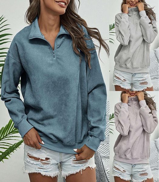 hoodie women039s sweater spring and autumn corduroy casual loose stand collar long sleeve9782568, Black
hoodie women039s sweater spring and autumn corduroy casual loose stand collar long sleeve9782568, Black