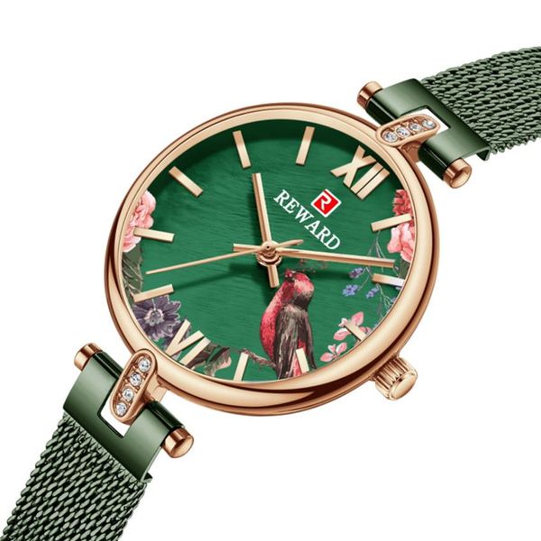 reward quartz ladies watch fresh small green watches flowers and birds dial womens ins style mineral glass wristwatches312c, Slivery;brown
reward quartz ladies watch fresh small green watches flowers and birds dial womens ins style mineral glass wristwatches312c, Slivery;brown