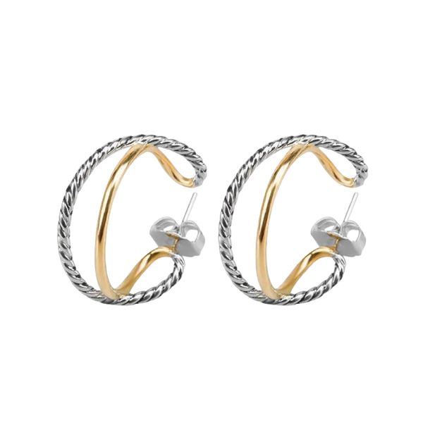 designer dy earrings luxury 925 sterling silver two tone c-shaped earrings double layer earrings quick sale accessories jewelry romantic val, Golden;silver
designer dy earrings luxury 925 sterling silver two tone c-shaped earrings double layer earrings quick sale accessories jewelry romantic val, Golden;silver