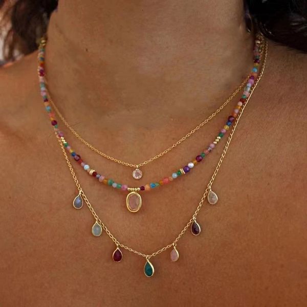 pendant necklaces bohemian multilayer handmade beads chain fashion tassels colorful crystal jewelry for women accessories x0180 230831, Silver
pendant necklaces bohemian multilayer handmade beads chain fashion tassels colorful crystal jewelry for women accessories x0180 230831, Silver