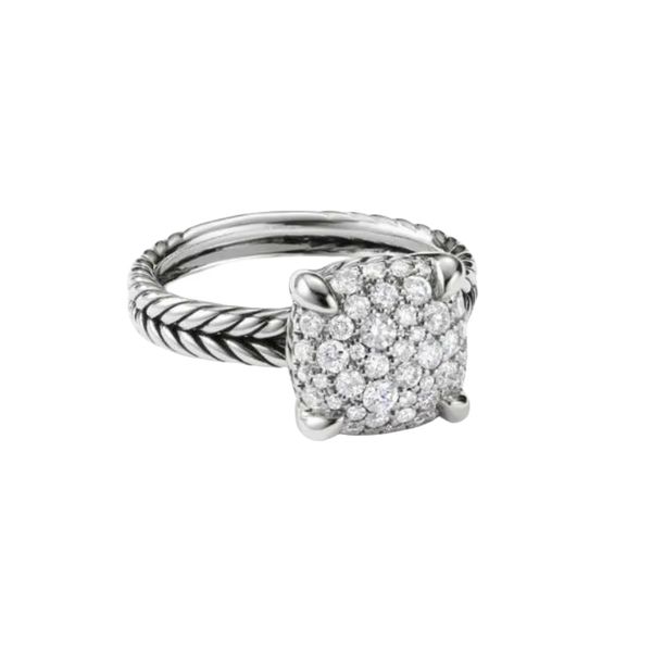 Designer DY Ring Luxury Top 925 Sterling Silver Dense Set Zircon ring Twisted Thread Women's Ring Accessories Jewelry high-end fashion romantic Valentine's Day gift AA
Designer DY Ring Luxury Top 925 Sterling Silver Dense Set Zircon ring Twisted Thread Women's Ring Accessories Jewelry high-end fashion romantic Valentine's Day gift AA