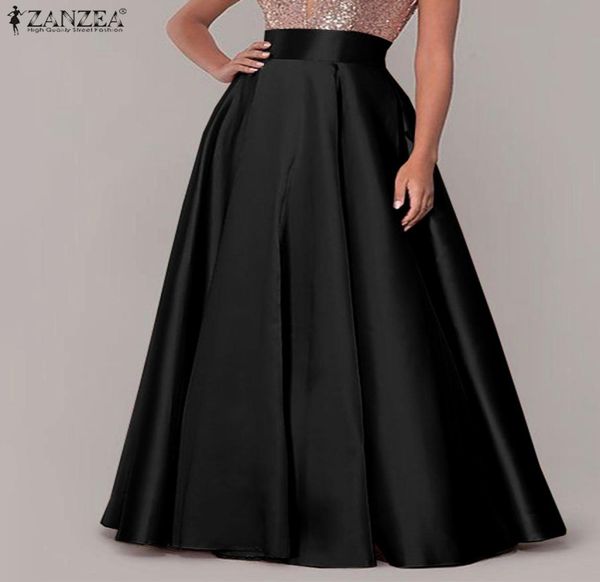 skirts zanzea bohemian women satin silk long cotton solid elegant loose sundress femme elastic waist oversized casual dresses 23011195039, Black
skirts zanzea bohemian women satin silk long cotton solid elegant loose sundress femme elastic waist oversized casual dresses 23011195039, Black