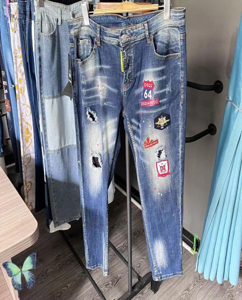 simple style ripped hole badge logo design men fashion jeans denim pants1764392, Blue
simple style ripped hole badge logo design men fashion jeans denim pants1764392, Blue