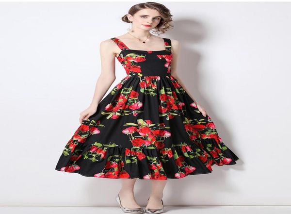 casual dresses summer designer runway spaghetti strap dress 2022 women floral printed beach female vacation long pleated s6133casu6479933, Black;gray
casual dresses summer designer runway spaghetti strap dress 2022 women floral printed beach female vacation long pleated s6133casu6479933, Black;gray