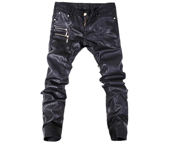 men039s jeans fashion men leather pants skinny motorcycle straight casual trousers size 2836 a1032442565, Blue
men039s jeans fashion men leather pants skinny motorcycle straight casual trousers size 2836 a1032442565, Blue