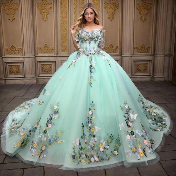 sage green shiny sweetheart princess quinceanera dresses off shoulder 3d applique floral beaded lace-up corset prom de 15 anos, Blue;red
sage green shiny sweetheart princess quinceanera dresses off shoulder 3d applique floral beaded lace-up corset prom de 15 anos, Blue;red