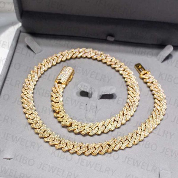 hip hop bling 12mm vvs moissanite diamond iced out necklace sliver cuban link chain, Silver
hip hop bling 12mm vvs moissanite diamond iced out necklace sliver cuban link chain, Silver