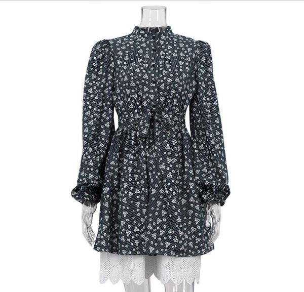 autumn 2023 women's french elegant bubble sleeve fragmented flower dress women's standing collar waist waist long sleeve a-line dr, Black;gray
autumn 2023 women's french elegant bubble sleeve fragmented flower dress women's standing collar waist waist long sleeve a-line dr, Black;gray