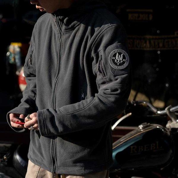 men's jackets dafeili military tactical fleece mens outdoor hiking traveling jacket warm hooded coats outerwear, Black;brown
men's jackets dafeili military tactical fleece mens outdoor hiking traveling jacket warm hooded coats outerwear, Black;brown