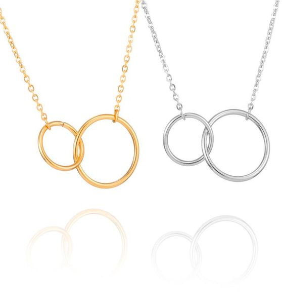 infinity double circle pendant necklace simple design sister jewellry for women girl gold clavicle chain necklaces stainless steel3230054, Silver
infinity double circle pendant necklace simple design sister jewellry for women girl gold clavicle chain necklaces stainless steel3230054, Silver