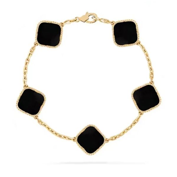 luxury van clover bracelet designer bracelet classic charm bracelets 4 four leaf 18k gold mother of pearl for women wedding designer jewelry, Golden;silver
luxury van clover bracelet designer bracelet classic charm bracelets 4 four leaf 18k gold mother of pearl for women wedding designer jewelry, Golden;silver