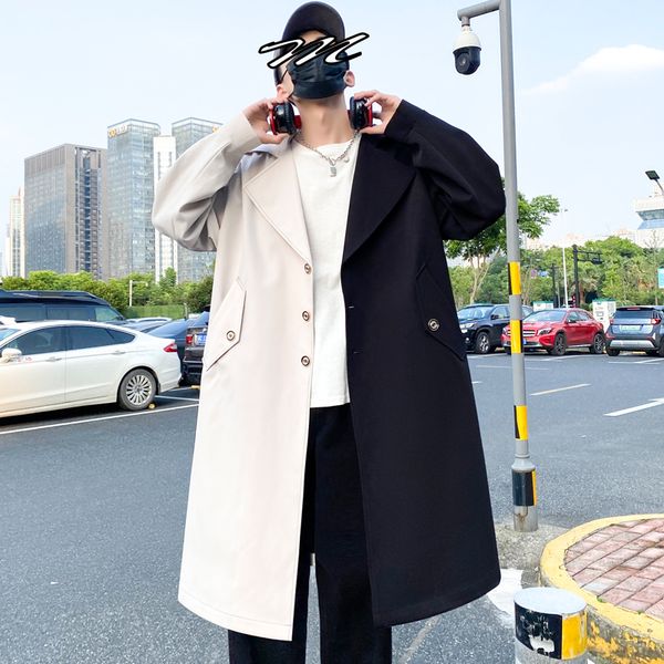 men's trench coats autumn men jackets coat mens fashion overcoat casual windbreaker long korean hip hop streetwear 230831, Tan;black
men's trench coats autumn men jackets coat mens fashion overcoat casual windbreaker long korean hip hop streetwear 230831, Tan;black