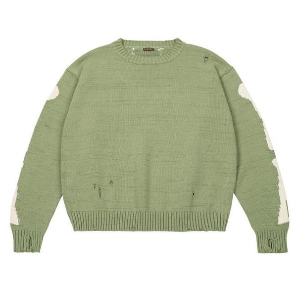 green kapital loose skull print men and women quality high street hole retro knitted sweater men039s sweaters7868158, White;black
green kapital loose skull print men and women quality high street hole retro knitted sweater men039s sweaters7868158, White;black