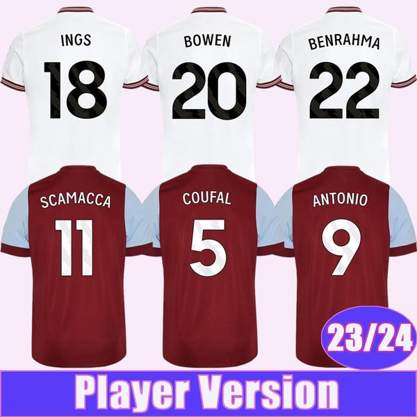 23 24 . paqueta scamacca mens player version soccer jerseys bowen ings benrahma kehrer soucek antonio home away short sleeve football shirt, Black;yellow
23 24 . paqueta scamacca mens player version soccer jerseys bowen ings benrahma kehrer soucek antonio home away short sleeve football shirt, Black;yellow