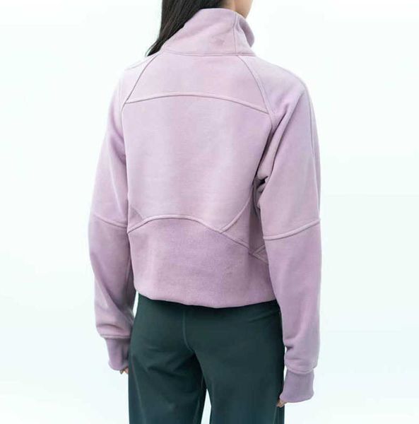 yoga outfits lus women fitness hoodies runing jacket ladies sport half zipper sweatshirt thick loose short style coat with fleece thumb hole, Black
yoga outfits lus women fitness hoodies runing jacket ladies sport half zipper sweatshirt thick loose short style coat with fleece thumb hole, Black