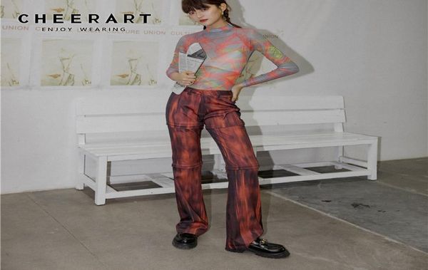 cheerart blood red detachable long pants summer trousers women wide leg pants psychedelic print street wear fashion pants 2011133941548, Black;white
cheerart blood red detachable long pants summer trousers women wide leg pants psychedelic print street wear fashion pants 2011133941548, Black;white