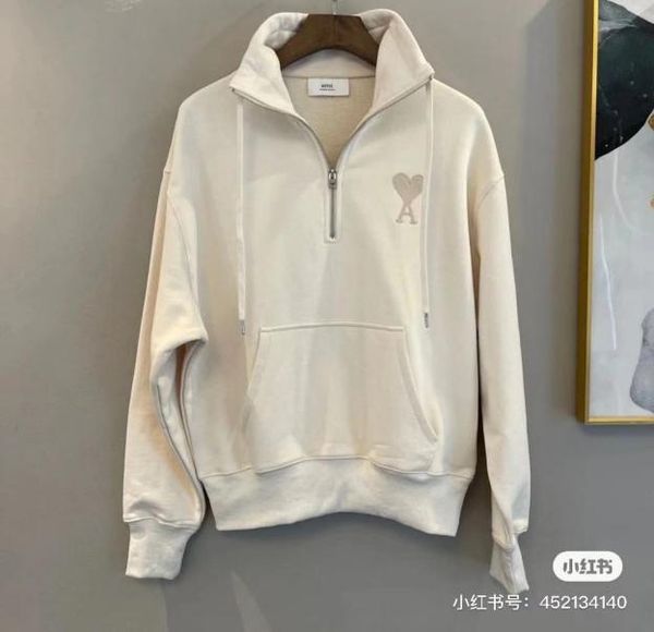early autumn 2021 ami embroidered men039s and women039s long sleeve loose stand collar sweater5335597, Black
early autumn 2021 ami embroidered men039s and women039s long sleeve loose stand collar sweater5335597, Black